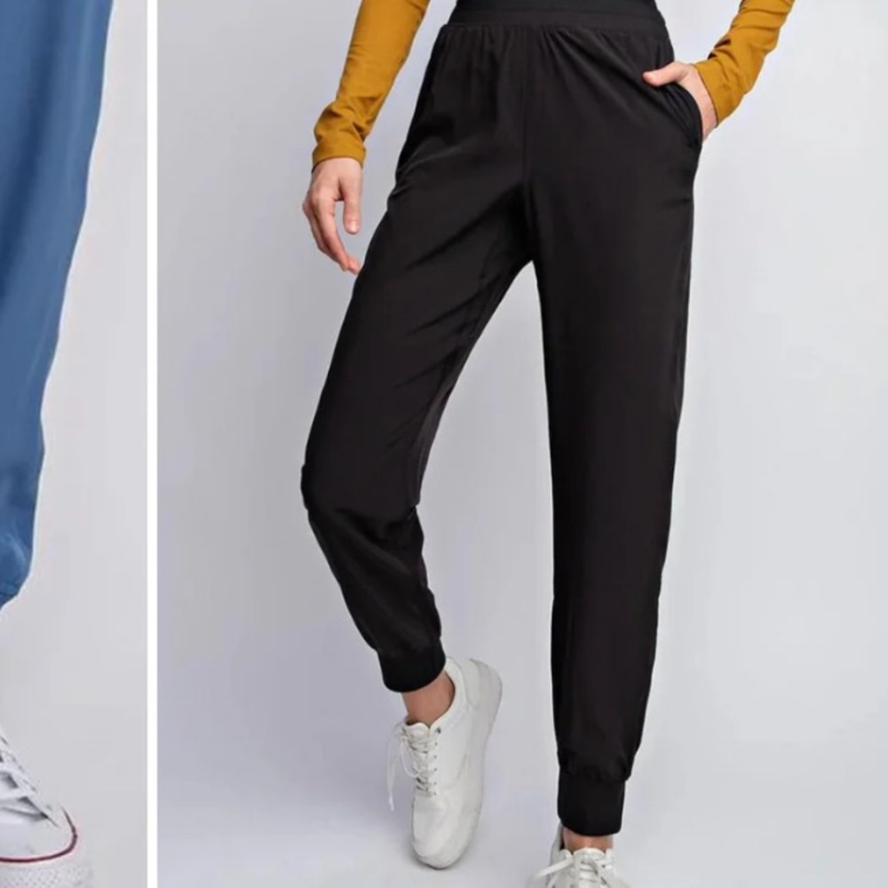Rae Mode Black Mid Rise Joggers